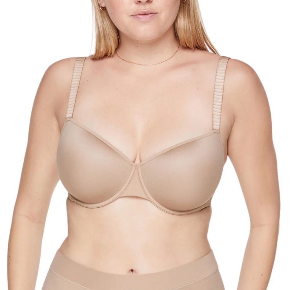 Thirdlove 24/7 classic tee shirt bra underwire taupe size 36F (36DDD)